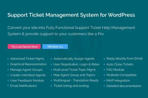 Mua Support Ticket Management System for WordPress giá rẻ