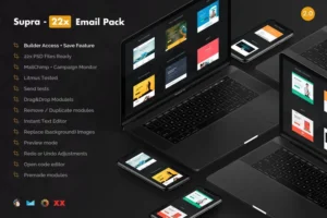 Mua Supra 22x - Email Templates Pack - Builder Access giá rẻ