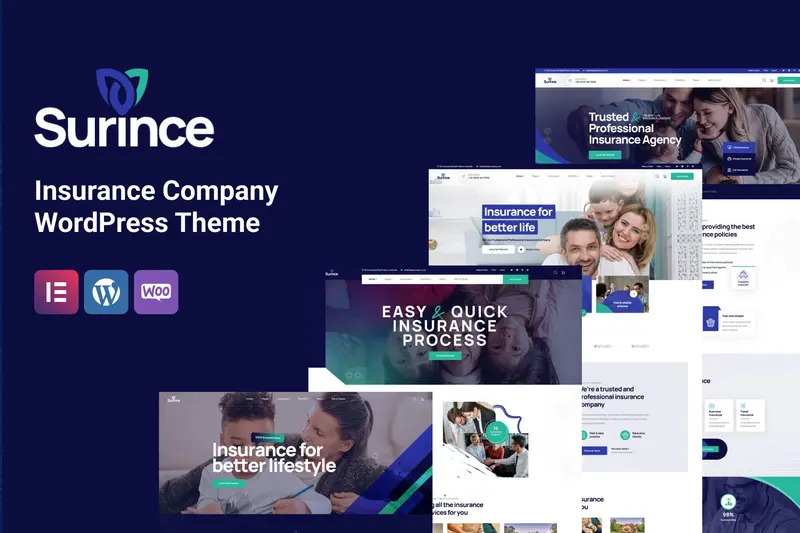 Mua Surince - Insurance Company WordPress Theme giá rẻ