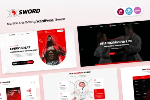 Mua Sword - Martial Arts Boxing WordPress Theme giá rẻ