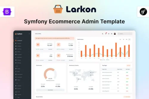 Mua Symfony 7 Ecommerce Management Admin - Larkon giá rẻ