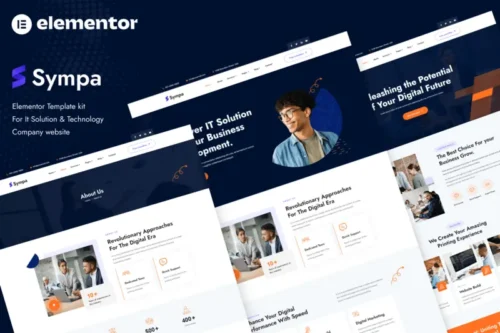 Mua Sympa - IT Solutions & Technology Elementor Template Kit giá rẻ