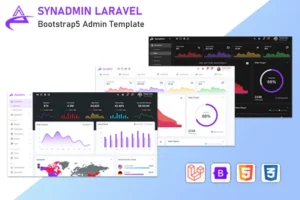 Mua Synadmin - Laravel 8 + Bootstrap 5 Admin Template giá rẻ