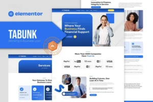 Mua Tabunk – Banking & Business Loan Elementor Template Kit giá rẻ
