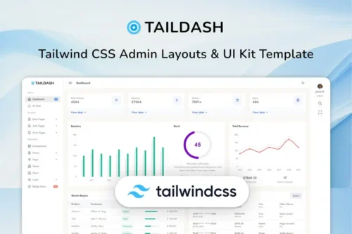 Mua TailDash - Tailwind CSS Admin & UI Kit Template giá rẻ
