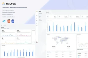 Mua Tailfox - Tailwind CSS Admin Dashboard Template giá rẻ