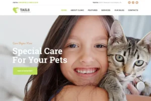 Mua Tails | Veterinary Clinic, Pet Care & Animal WP giá rẻ
