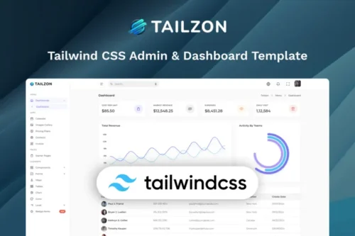 Mua Tailzon- Tailwind CSS Admin Layout UI Kit Template giá rẻ