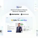 Talent – Personal Portfolios & Resume Elementor Template Kit