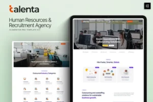 Mua Talenta - Human Resources & Recruitment Agency Elementor Template Kit giá rẻ