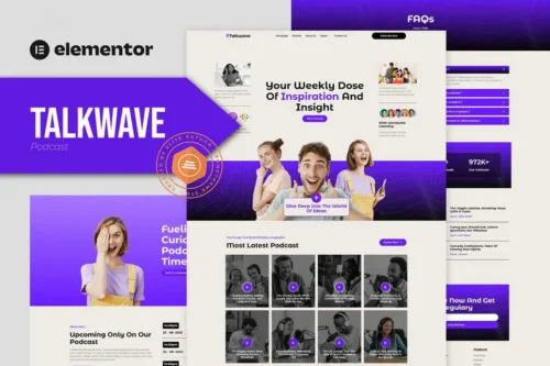 Mua Talkwave - Podcaster Elementor Template Kit giá rẻ