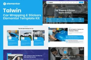 Mua Talwin - Car Wrapping & Stickers Elementor Pro Template Kit giá rẻ