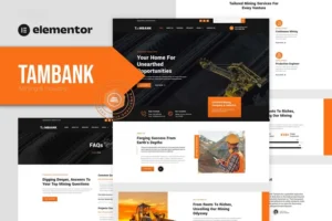 Mua Tambank - Mining & Industry Elementor Pro Template Kit giá rẻ