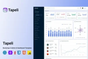 Mua Tapeli - Responsive Bootstrap 5 Admin UI Kit giá rẻ