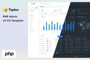 Mua Taplox - PHP Admin Dashboard and UI Kit Template giá rẻ