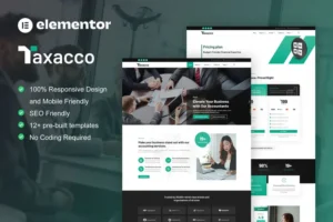 Mua Taxacco - Accounting Firm Elementor Pro Template Kit giá rẻ
