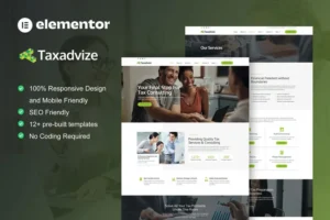 Mua TaxAdvize - Tax Advisor & Financial Consulting Elementor Template Kit giá rẻ