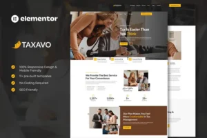 Mua Taxavo - Tax Advisor & Financial Consulting Elementor Template Kit giá rẻ