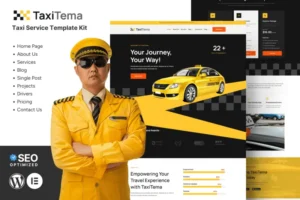 Mua Taxitema - Taxi Drivers Business Template Kit giá rẻ
