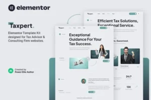 Mua Taxpert – Tax Advisor & Consulting Elementor Template Kit giá rẻ