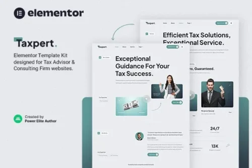 Mua Taxpert – Tax Advisor & Consulting Elementor Template Kit giá rẻ