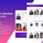 Team Member addon – widget for Elementor