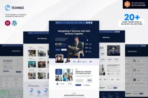 Mua Technoz - Tech Company & IT Services Elementor Pro Template Kit giá rẻ