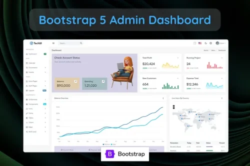 Mua TechUi - Bootstrap 5 Admin & Dashboard Ui Kit giá rẻ