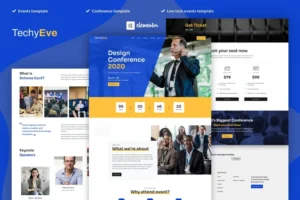 Mua TechyEve - Event & Conference Elementor Pro Template Kit giá rẻ