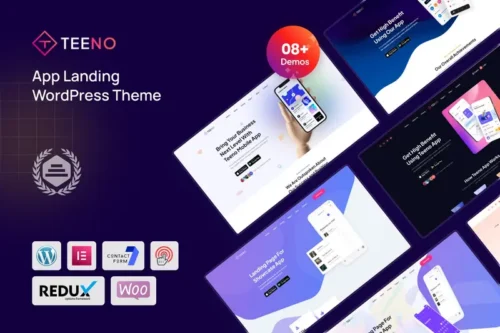 Mua Teeno - App Landing WordPress Theme giá rẻ