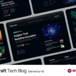 Teknocraft – Dark Theme Technology Blog Template Kit