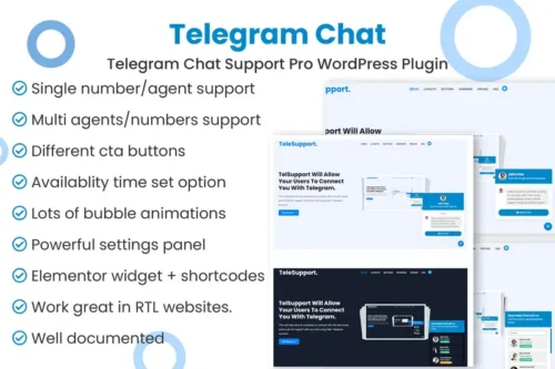 Mua Telegram Chat Support Pro WordPress Plugin giá rẻ