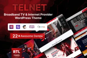 Mua Telnet - Broadband TV & Internet Provider Theme giá rẻ