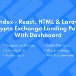 Tendex – Crypto Exchange Landing Page With Dashboa