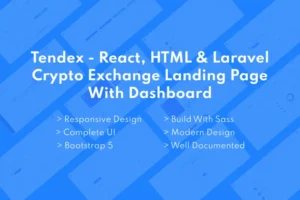 Mua Tendex - Crypto Exchange Landing Page With Dashboa giá rẻ