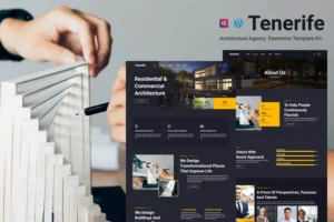 Mua Tenerife - Architecture Agency Elementor Pro Template Kit giá rẻ