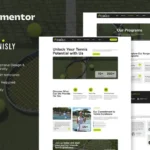 Tennisly – Tennis School & Sports Club Elementor Template Kit