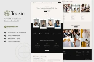 Mua Teozio - Garment & Textile Industry Elementor Template Kit giá rẻ