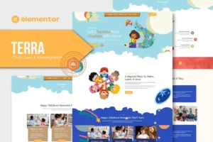 Mua Terra - Child Care & Kindergarten Elementor Template Kit giá rẻ