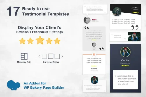 Mua Testimonials Slider and Grid - WPBakery Addon giá rẻ