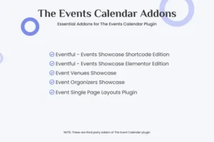 Mua The events calendar addons bundle giá rẻ