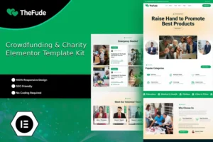 Mua TheFude - Crowdfunding & Charity Elementor Template Kit giá rẻ