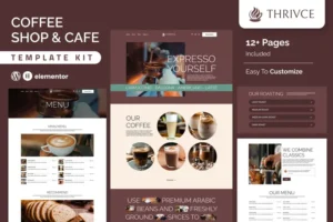 Mua Thrivce – Coffee Shop & Cafe Elementor Template Kit giá rẻ