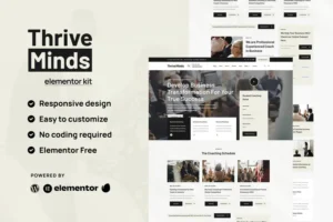 Mua Thrive Mind - Business Coach Envato Elementor Kit giá rẻ