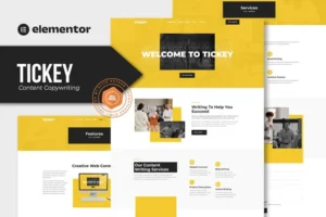 Mua Tickey - Content Copywriting Services Elementor Template Kit giá rẻ
