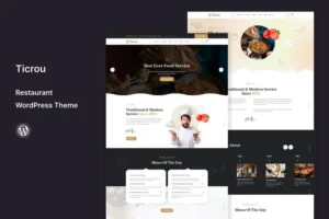 Mua Ticrou - Restaurant WordPress Theme giá rẻ