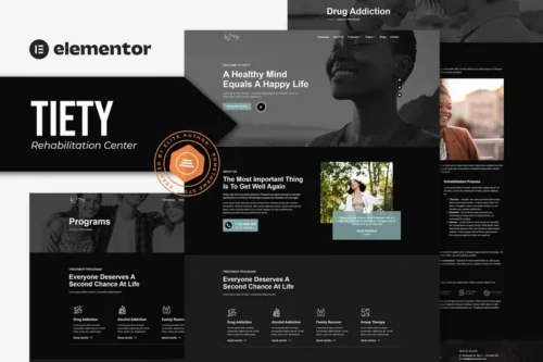 Mua Tiety - Addiction Recovery and Rehabilitation Center Elementor Template Kit giá rẻ