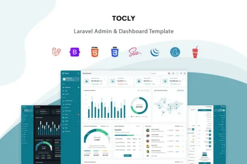 Mua Tocly - Laravel Admin & Dashboard Template giá rẻ
