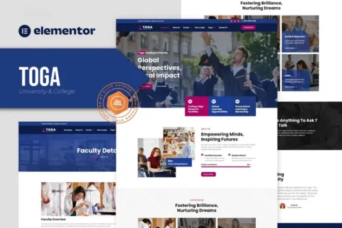 Mua Toga - University & College Elementor Pro Template Kit giá rẻ