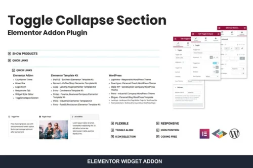 Mua Toggle Collapse Section Elementor Addon giá rẻ